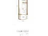 青岛路96号百度城_1室1厅1卫 建面42平米