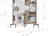 华润置地大连湾国际社区_2室2厅1卫 建面76平米
