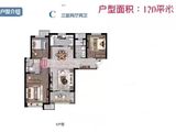 金科博翠天宸_3室2厅2卫 建面120平米