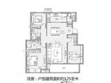 新城金樾门第_3室2厅2卫 建面125平米