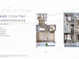 中信泰富仁恒海和院_4室2厅3卫 建面125平米