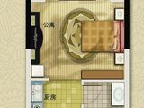 景湖铂领公寓_1室1厅1卫 建面55平米