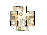 世茂云樽_3室2厅1卫 建面79平米