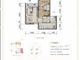 中国铁建广场_1室2厅1卫 建面45平米