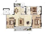 招商公园1872_3室2厅2卫 建面143平米