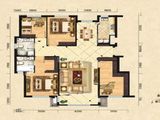 中铁青秀蓝湾_4室2厅2卫 建面135平米