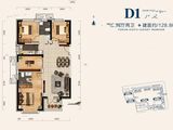 荣盛桃李观邸_3室2厅2卫 建面128平米
