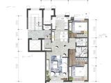 皓月天墅_2室2厅2卫 建面89平米