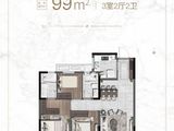 招商溪悦水岸_3室2厅2卫 建面99平米
