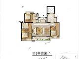 奥园鼎新海樾岚庭_3室2厅2卫 建面115平米