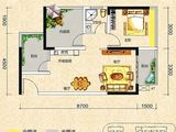 恒鑫御园_1室2厅1卫 建面63平米