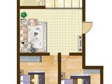 华苑锦绣_2室2厅1卫 建面87平米