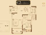 领城公园1857_2室2厅1卫 建面90平米