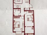 北大绿洲家园_D户型图库2室2厅1卫·92.62 建面0平米