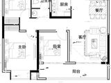 珺尚馨泽园_3室2厅1卫 建面99平米