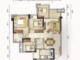 凯旋会展新城_4室2厅2卫 建面92平米