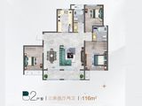 金能珠山壹号_3室2厅2卫 建面116平米