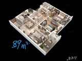 东亚怡和嘉苑_3室2厅2卫 建面89平米