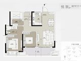 大唐&中南上悦城_3室2厅2卫 建面107平米