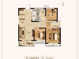 瀚宇天悦城_3室2厅2卫 建面124平米