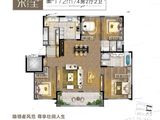 华著兰庭_4室2厅2卫 建面172平米