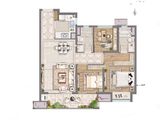 中骏世界城_3室2厅2卫 建面96平米