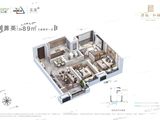 新城和樾_3室2厅1卫 建面89平米