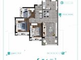 金辉悦步公馆_3室2厅1卫 建面86平米