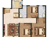 远洋湖印都会_3室2厅2卫 建面105平米