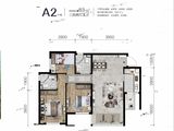 鸿通桃李清华_3室2厅2卫 建面83平米