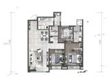 老城根蓝光雍锦世家_3室2厅2卫 建面121平米