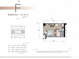 中铁卓越中心_1室1厅1卫 建面46平米