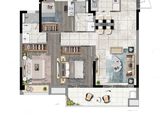 龙光玖云华庭_3室2厅2卫 建面89平米