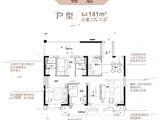 潍坊碧桂园未来城_3室2厅2卫 建面141平米