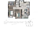 招商东望府_2室2厅1卫 建面93平米