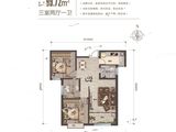轨道城市曙光_3室2厅1卫 建面99平米