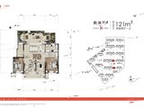 金地江山風華_2室2厅1卫 建面121平米