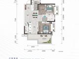 悦桂福弈和庭_2室2厅1卫 建面75平米