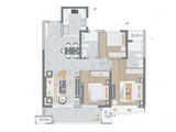 中海华樾_3室2厅2卫 建面109平米