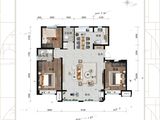 当代辰悦MOMΛ_3室2厅2卫 建面136平米