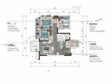 锦云湖光_3室2厅1卫 建面75平米