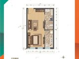福成尚领时代_1室1厅1卫 建面54平米