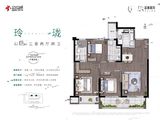 银城翡丽和风_3室2厅2卫 建面105平米
