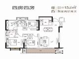 力高保运璟颐湾_4室2厅2卫 建面133平米