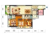 华城钻石_4室2厅2卫 建面115平米