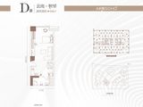 浐灞金融城桃花TAN_1室1厅1卫 建面64平米