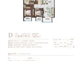 合生学府中央城_3室2厅2卫 建面105平米