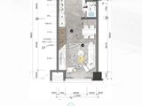 启迪中心创公馆_1室1厅1卫 建面53平米