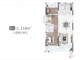 美的东润智慧城_3室2厅2卫 建面110平米