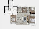 德信天宸_4室2厅2卫 建面139平米